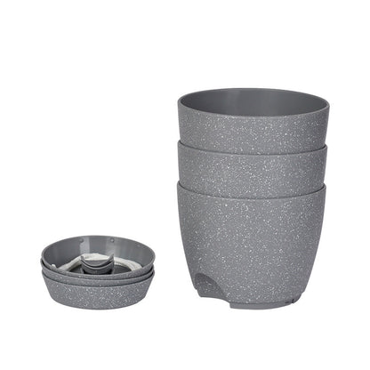 Selvabsorberende plastblomsterpotter